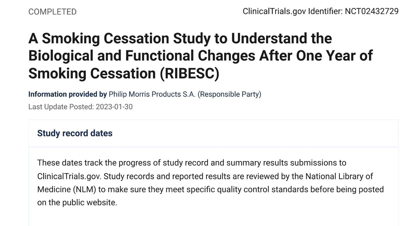 A Smoking Cessation Study to Understand the Biological and Functional Changes After One Year of Smoking Cessation (RIBESC)