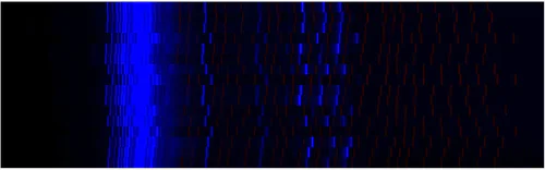 3D view of DNA markers tobacco plant.