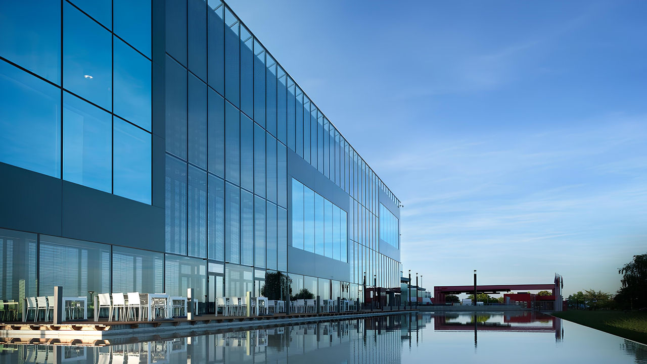 The Cube: Philip Morris International Research and Development Center, exterior view