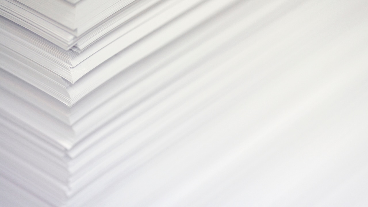 White paper stack
