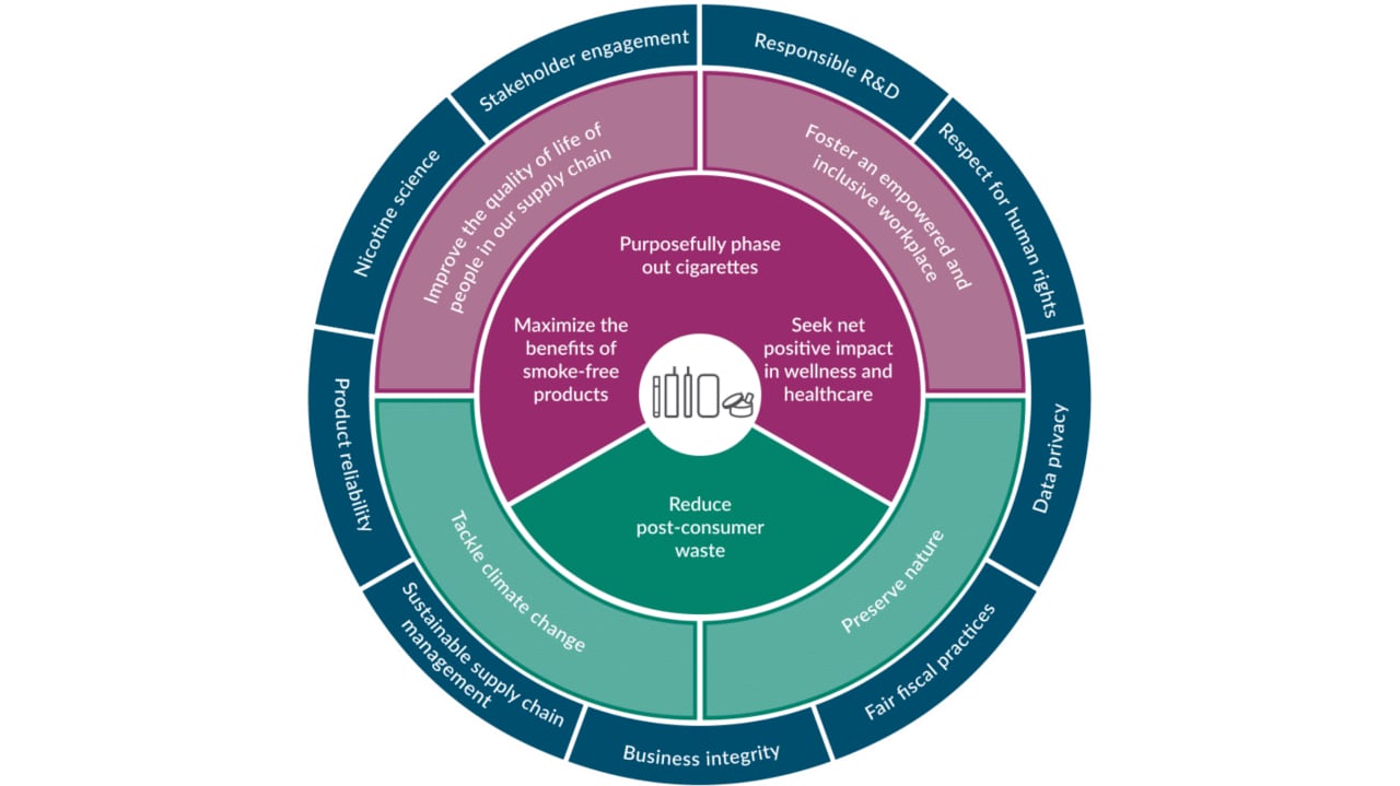 View of the sustainability strategy circle