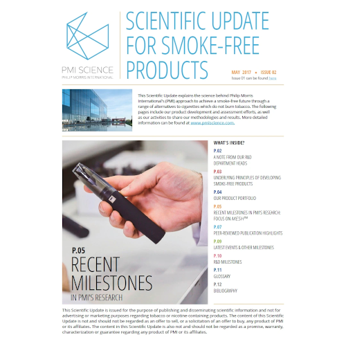 Scientific Update 2: Focus on: Recent milestones in PMI's research