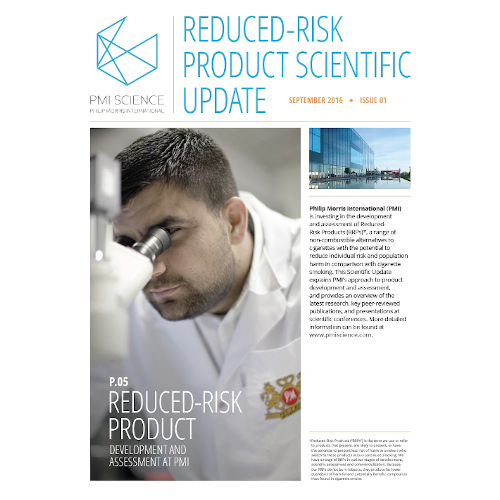 Scientific Update for reduced-risk product development and assessment at PMI