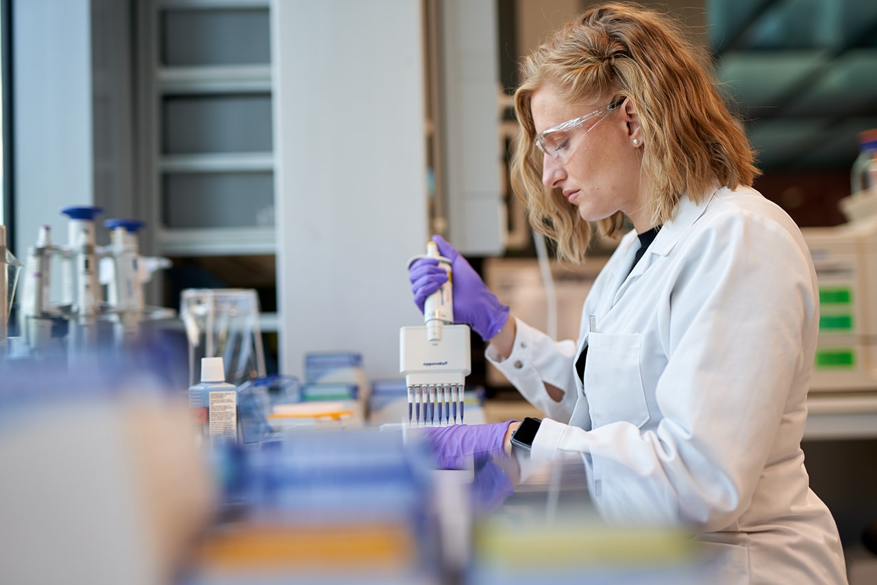 Female scientist in the lab