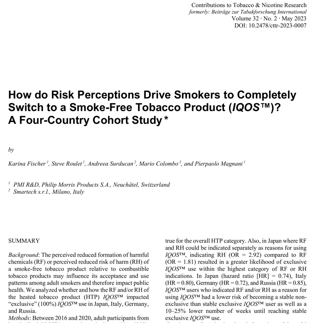 Are smoke-free products growing in convenience?